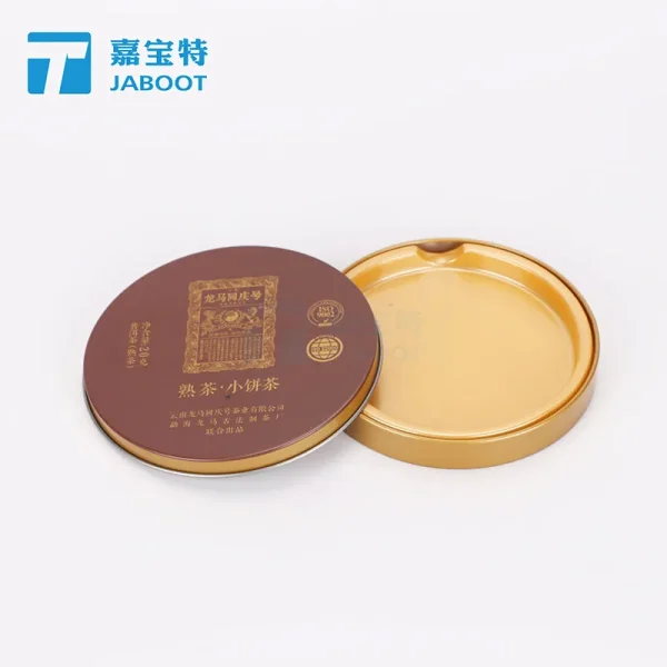 小饼茶铁盒普洱熟茶包装铁盒杯垫马口铁盒清凉油包装盒定做