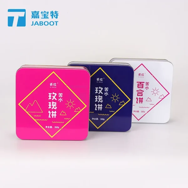 食品百合饼包装铁盒玫瑰饼铁盒榴莲曲奇饼干马口铁盒定制厂家