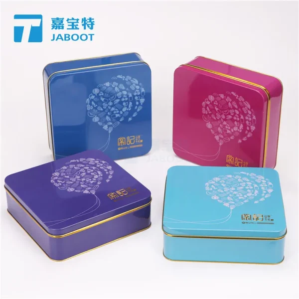 台湾牛轧糖铁盒阿胶糖糕小铁盒保健食品红糖姜茶马口铁盒定制