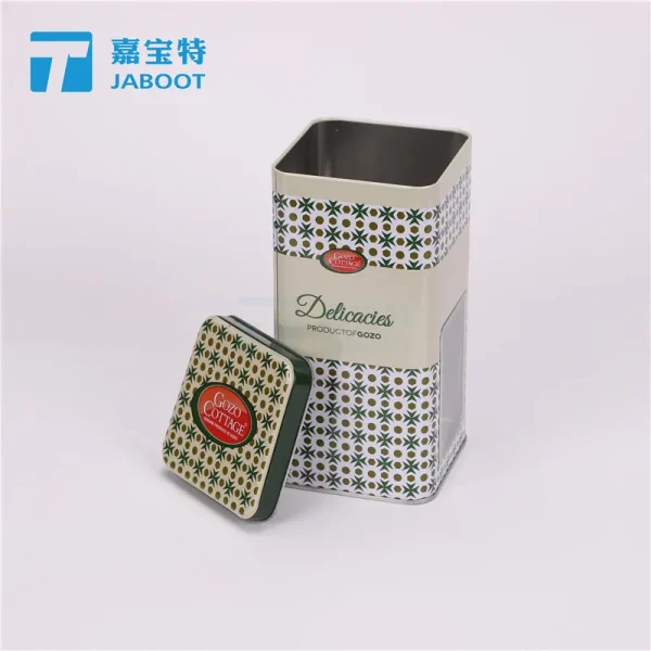 开窗型铁罐包装牛工牛轧糖装马口铁罐长条形巧克力包装铁罐