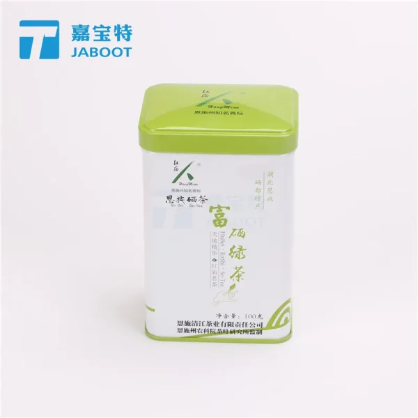 富硒绿茶包装铁罐方形养生葛根粉包装铁罐黑枸杞马口铁罐厂家