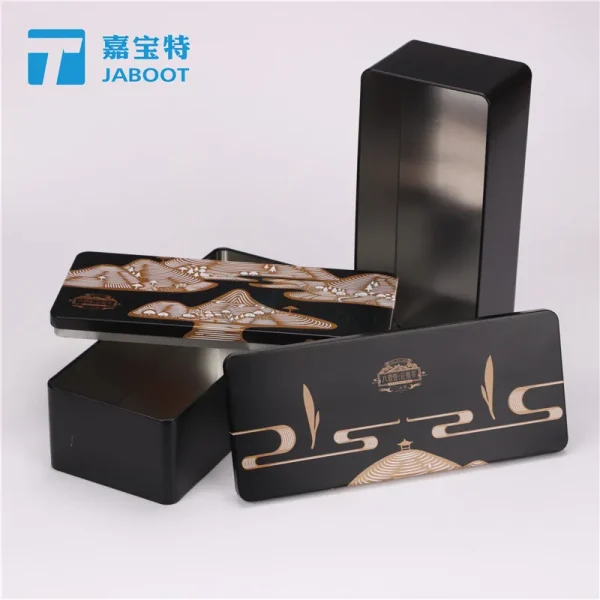 滇红普洱茶条包装铁盒云牧庄园茶马口铁盒包装岩茶通用包装铁盒
