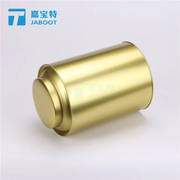 土豪金陈皮包装铁罐弄眼干包装罐海南腰果马口铁罐定制厂家