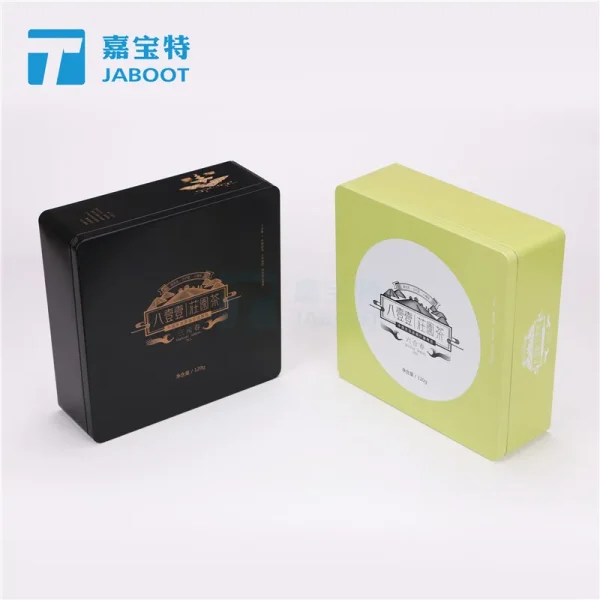 国品黔茶包装铁盒葛根茶马口铁盒保健灵芝养生茶铁盒金银花茶铁盒